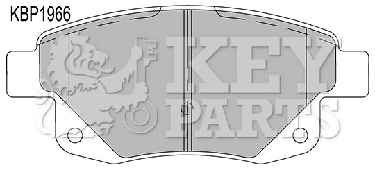 KEY PARTS Комплект тормозных колодок, дисковый тормоз KBP1966